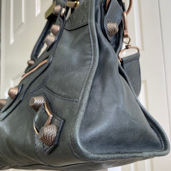 Balenciaga Giant 21 Hardware Grey/Olive Medium City Bag - Picture 4 of 8